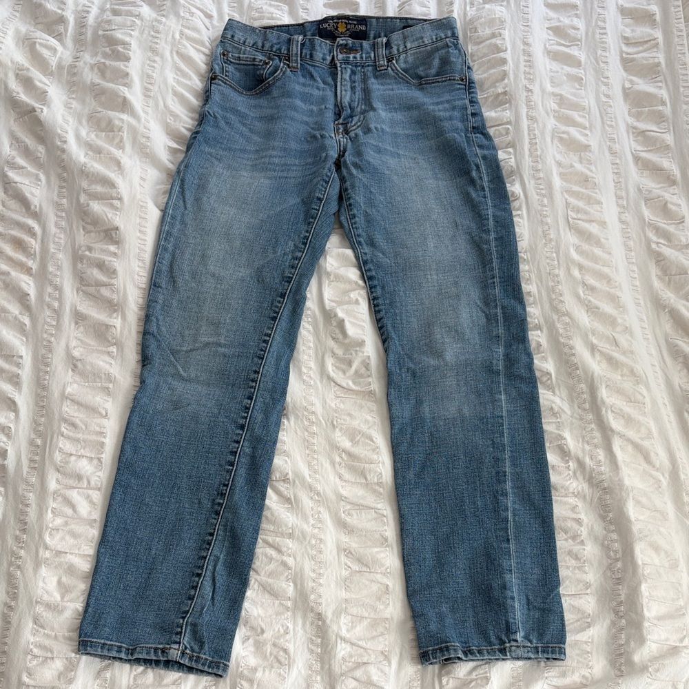 Mens Lucky Brand Light Blue Denim Pants - Picture 3 of 6